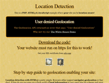 Tablet Screenshot of locationdetection.mobi
